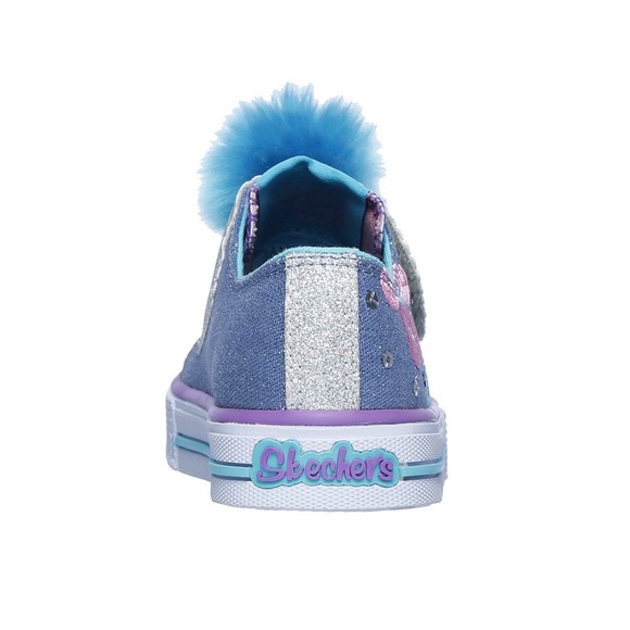 NWT Skechers Light Up Twinkle Toe Pom Daisy Shoes - Picture 5 of 9
